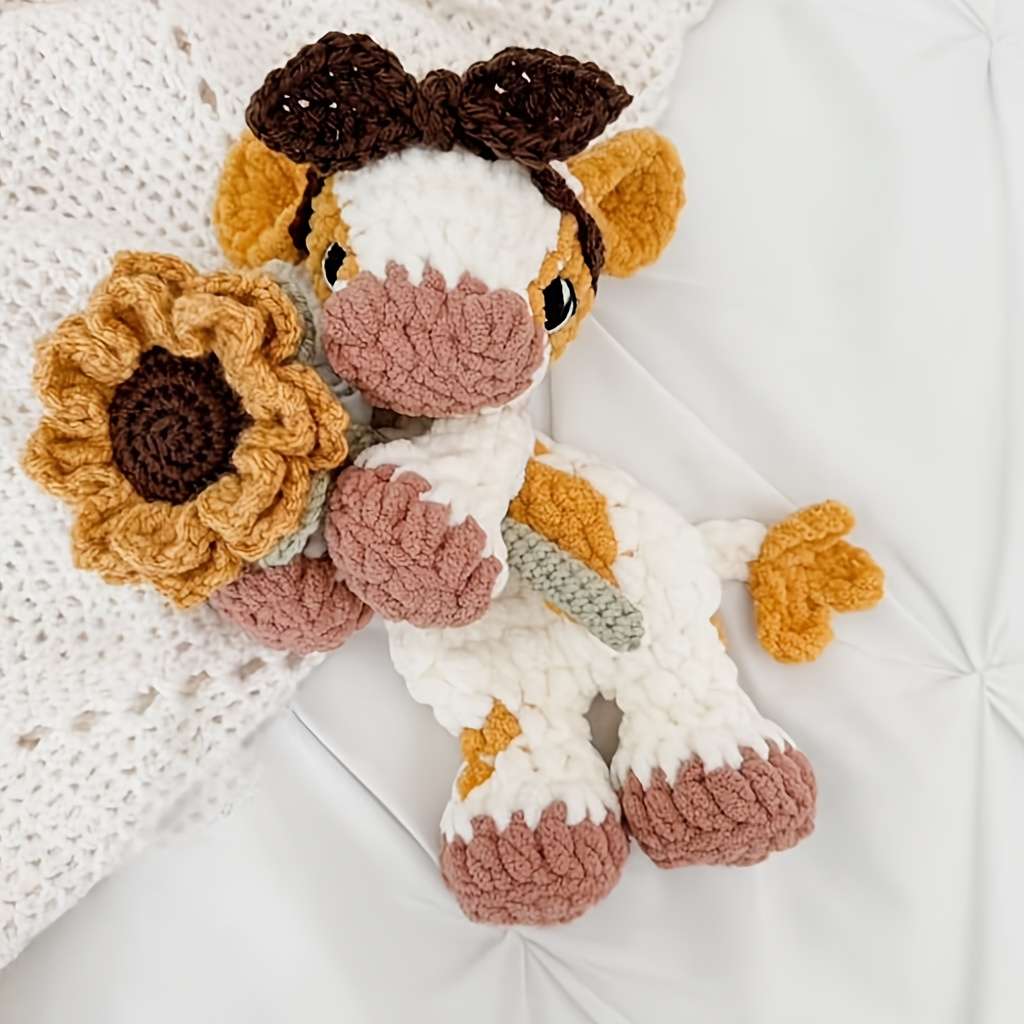 Plush Toyss Model 352 Black and White Calf