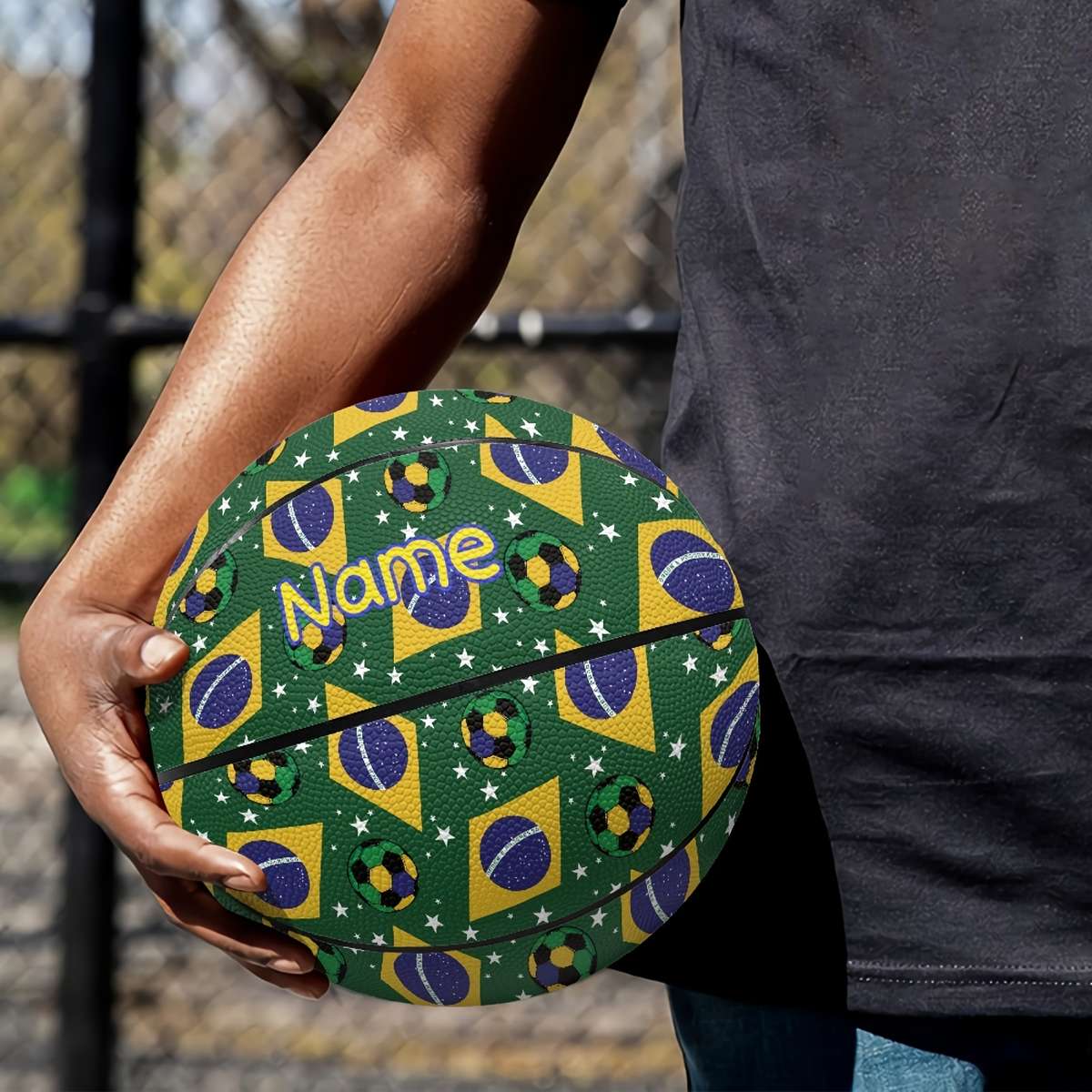 Basketball Size 7 Stylebrazilian Flag 2