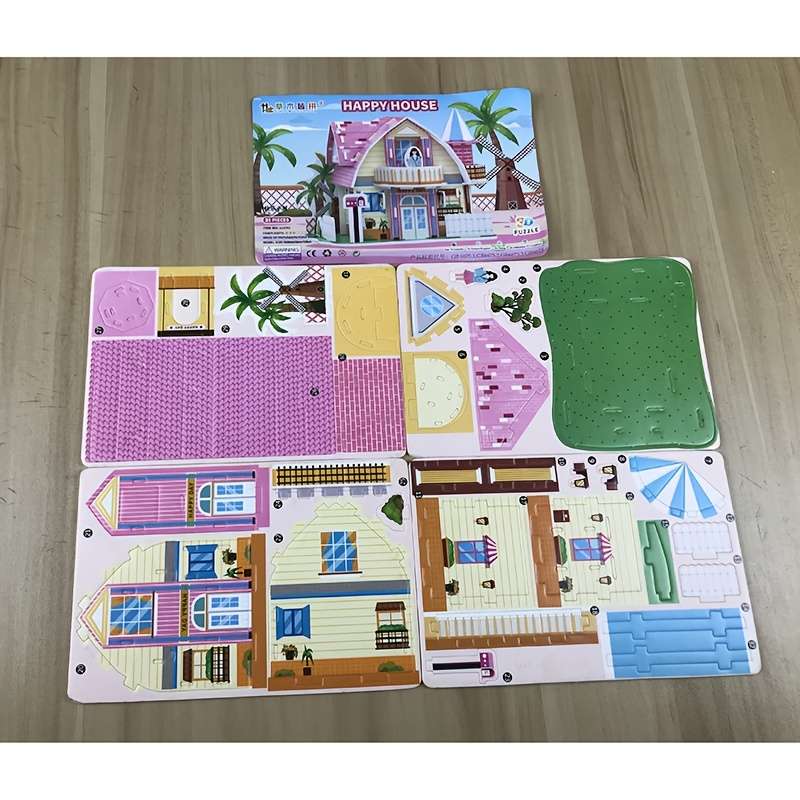 3D Building Model Puzzle Set Model Zha23002