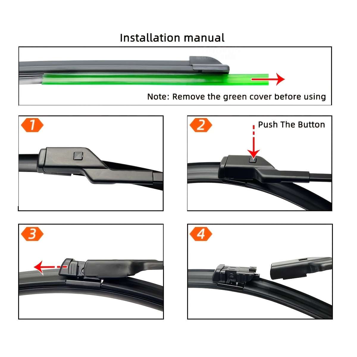 Windshield Wipers Model Three Piece Windshield Wiper