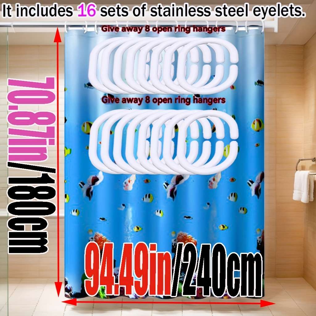 Waterproof Shower Curtain Size 180*200Cm70.87*78.74In