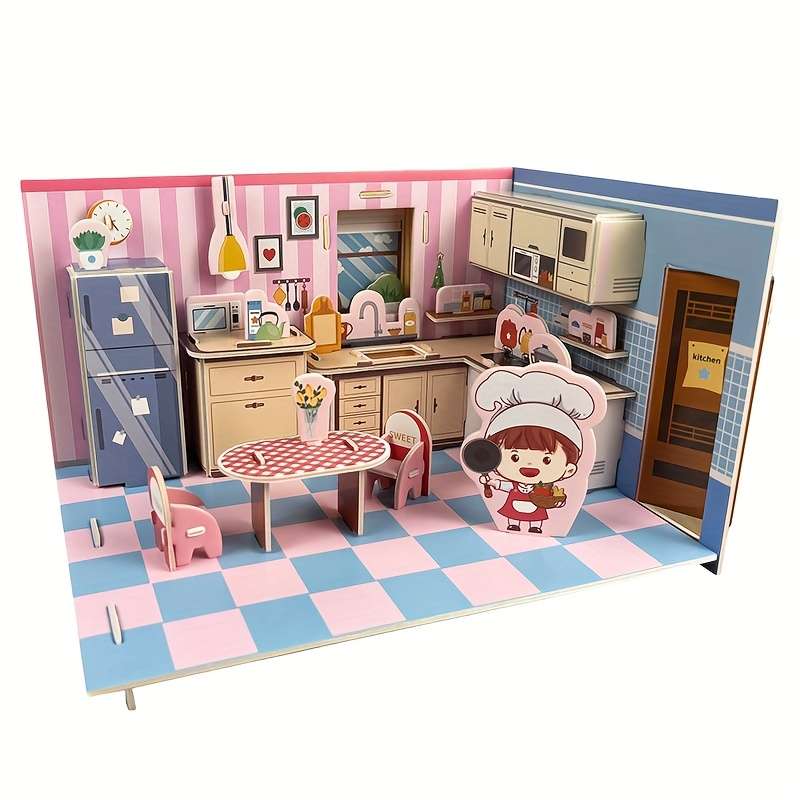 Building Toy Architectural Model Toy Set Style Christmas Dessert Shop