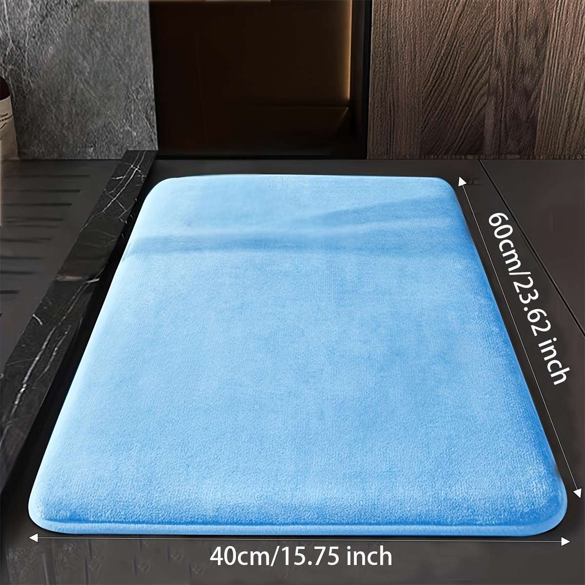 Floor Mats Color Sky Blue Foot Pad Size 40Cmx60Cm-15.7Inx23.6In