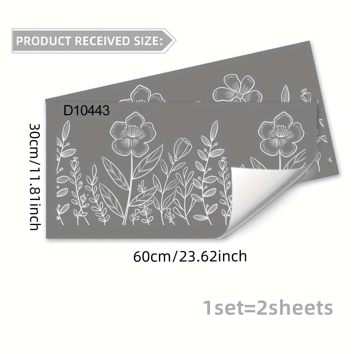 Window Stickers Size 30*60Cm*2Pcs