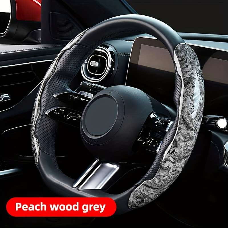 Car Steering Wheel Cover Maple Gray (1 Pair)