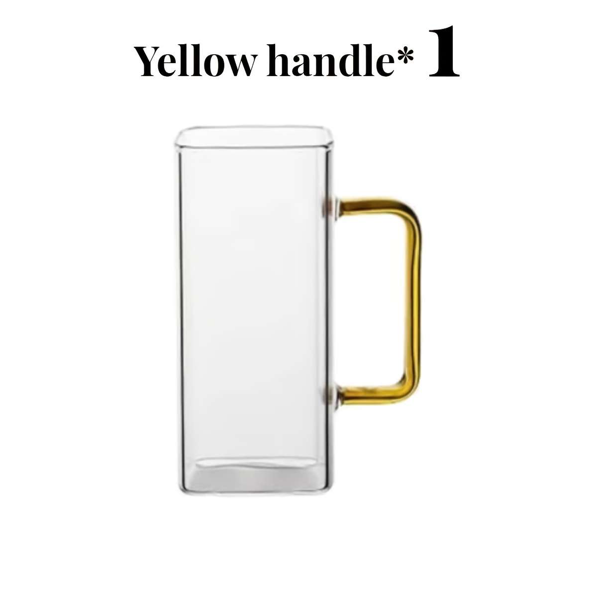 Water Cup Color Yellow Handle Quantity