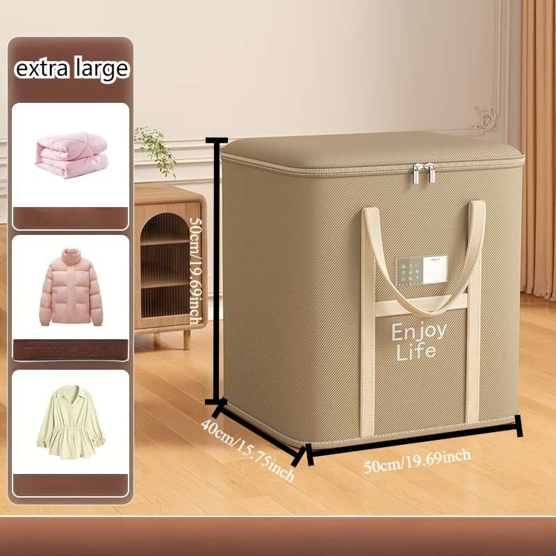 Storage Bag Color Khaki Extra Large 50*40 * 50 1 Pack