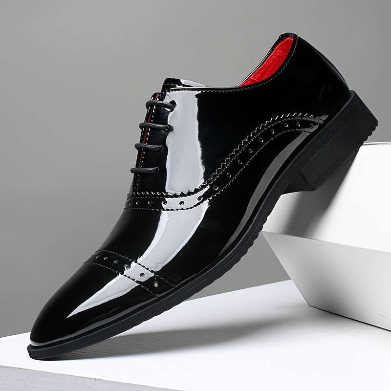 Mens Leather Shoes Color Red Sizeuk 10