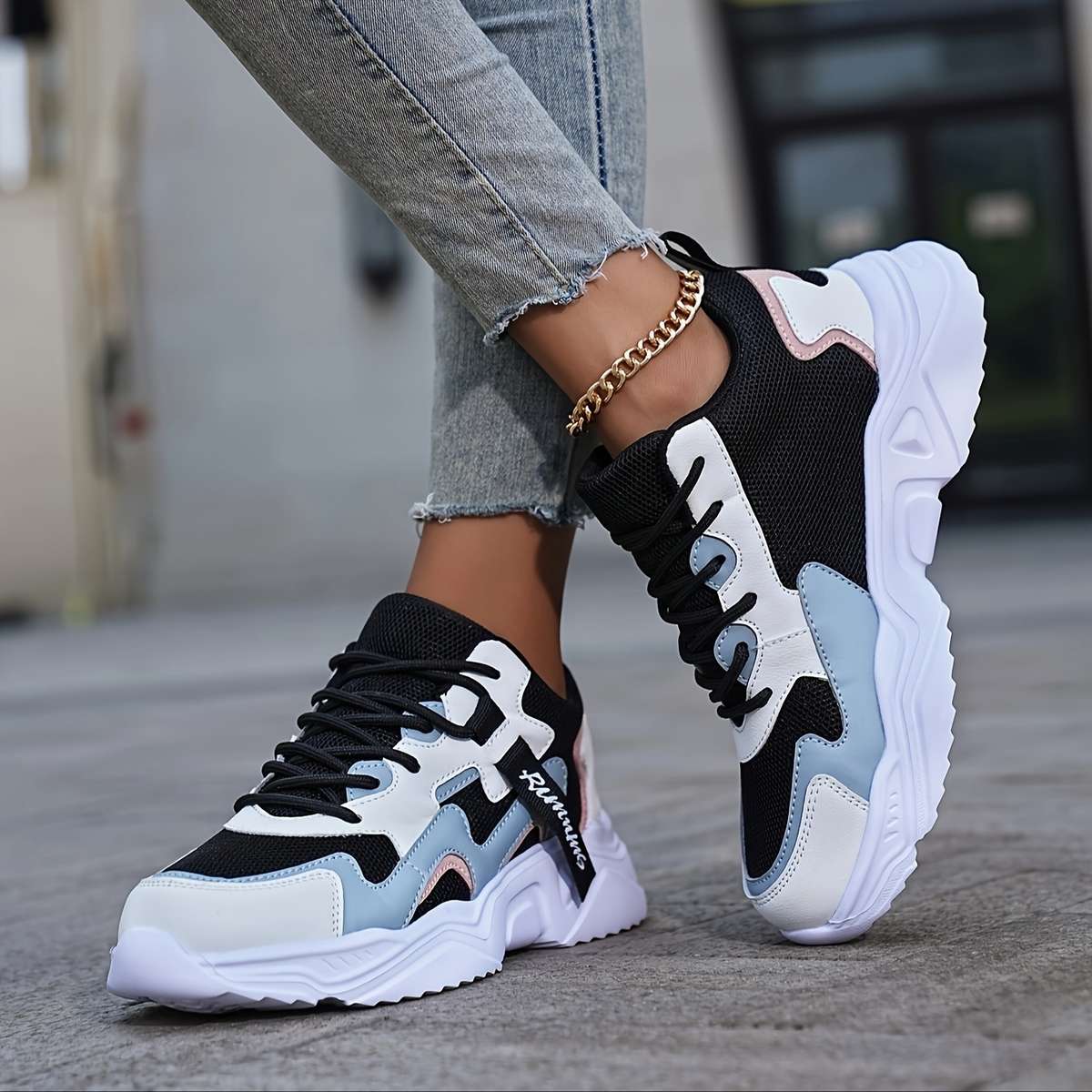 Women S Sneakers Color White And Black Sizeuk 5