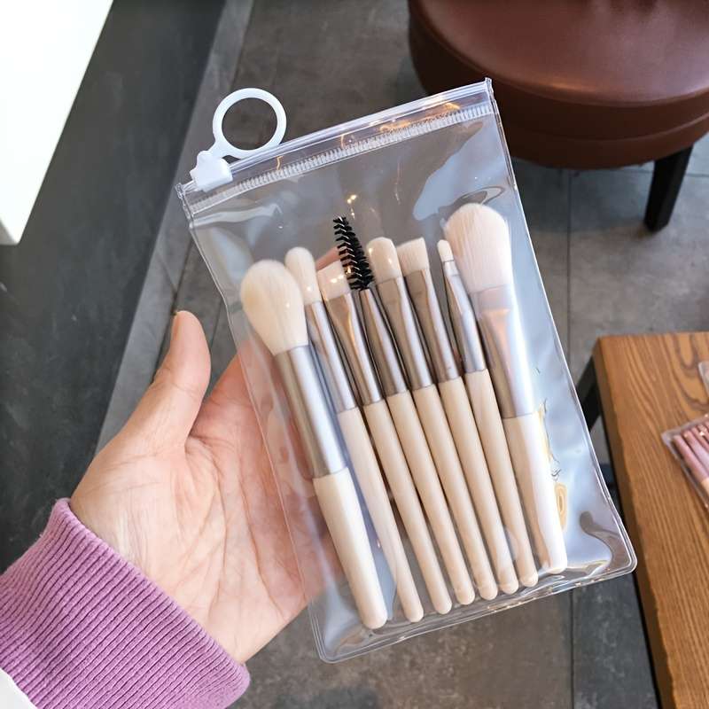 Makeup Brush Set Color Beige Color
