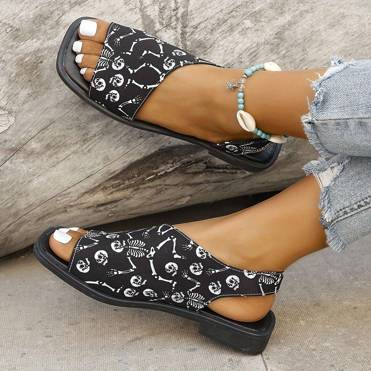 Sandals Color Black Sizeuk 7