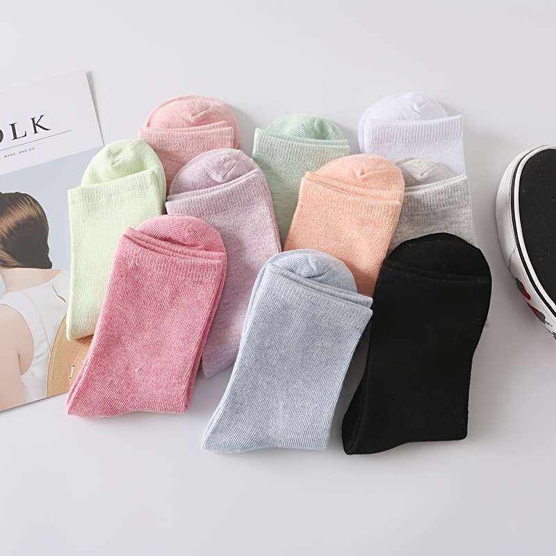 Women S Socks Color 5 Pairs Mixed Colors Size Onesize