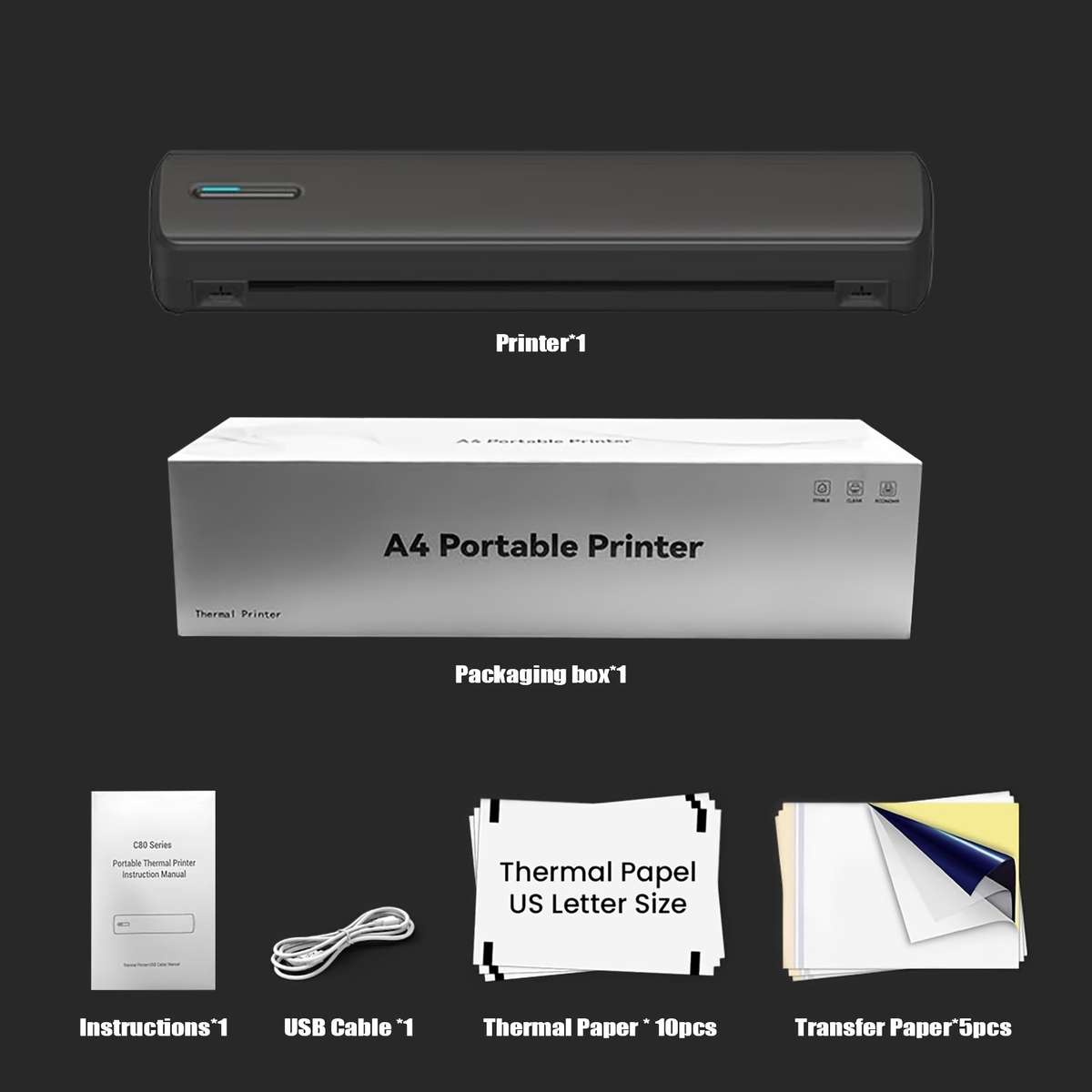 Printer Model Black 5Tattoo Paper