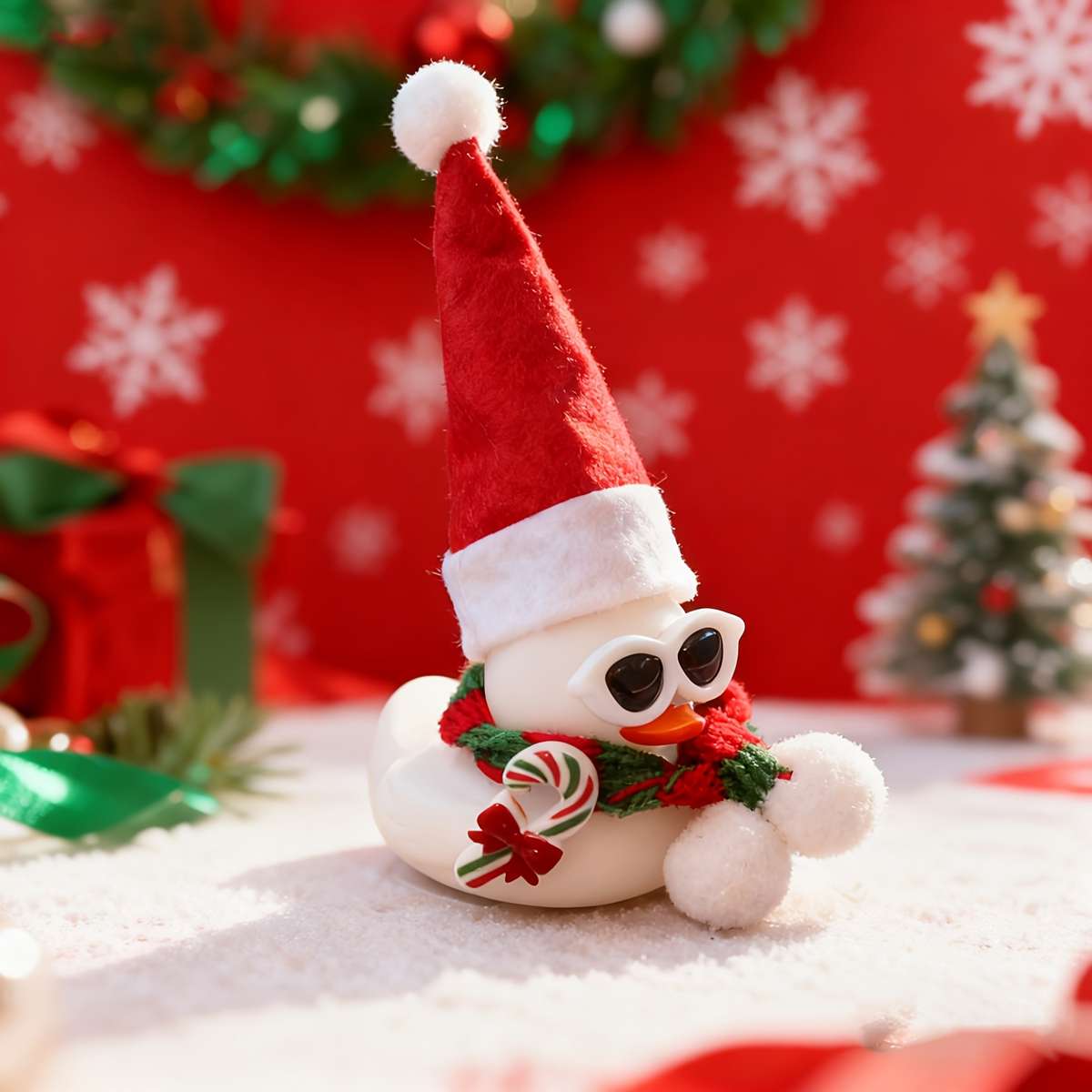 Car Interior Decor Model Cute Christmas Duck