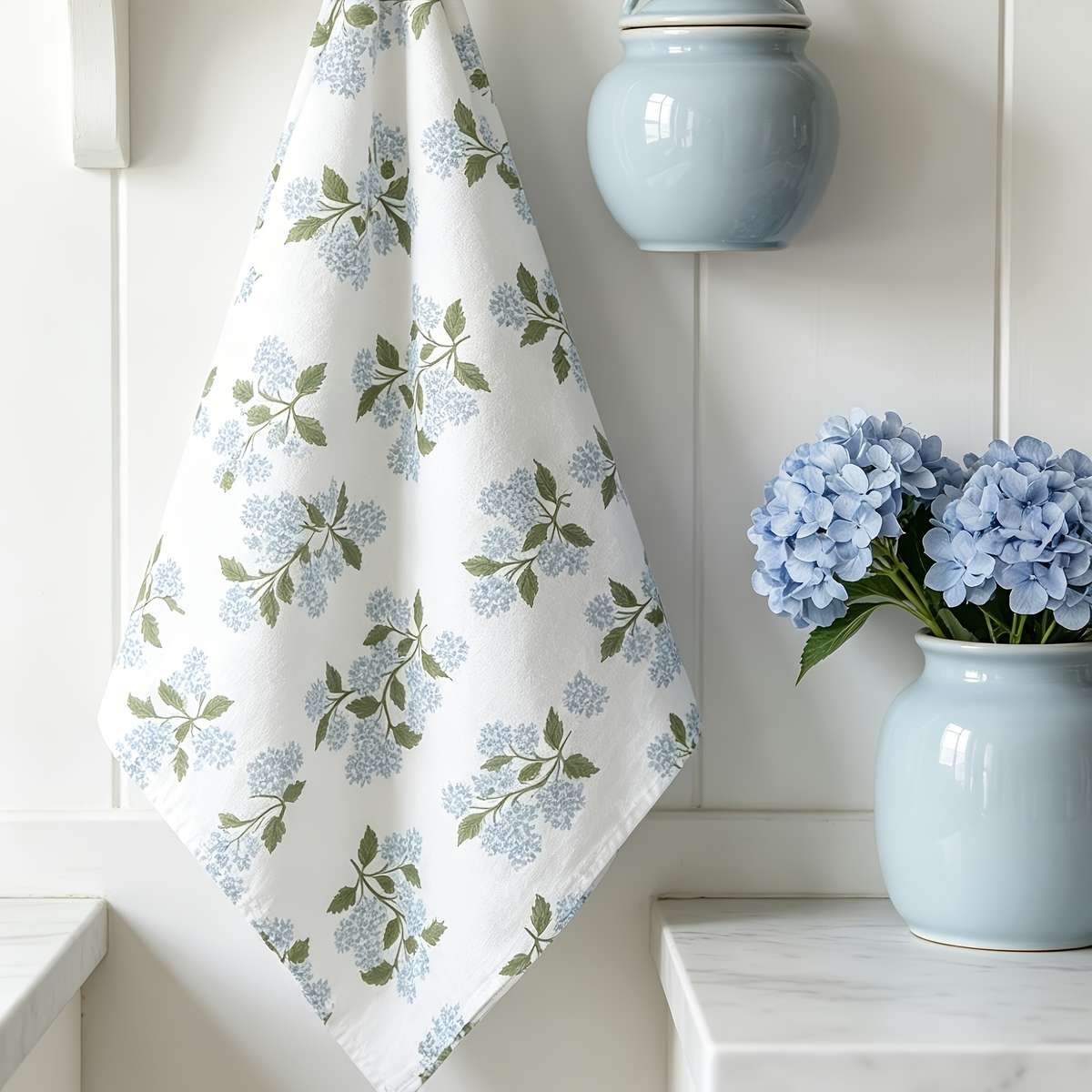 Rag Quantity 2Pcs Light Blue Hydrangea