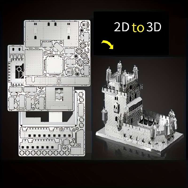 Building Toy Architectural Model Toy Set Items Belem Tower