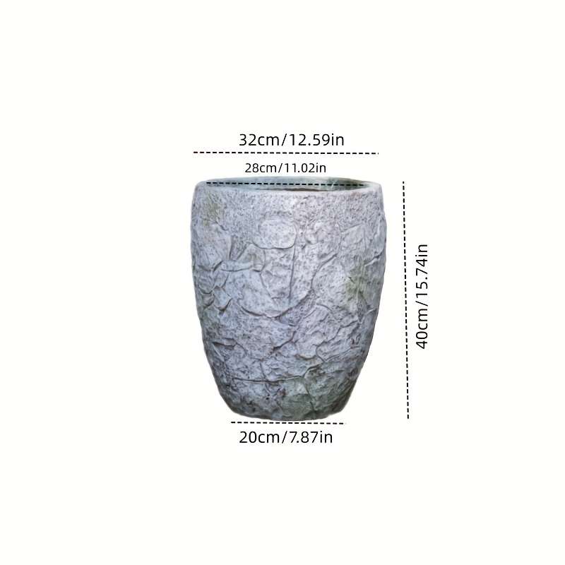 Flowerpot Size 15.7 Inch Large Granite