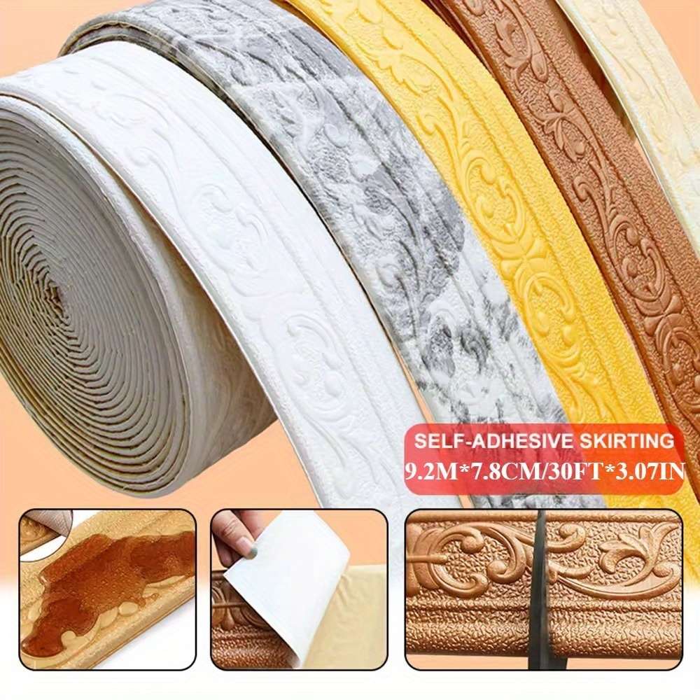 Skirting Board Gray Size Length9.2M X Width7.8Cm