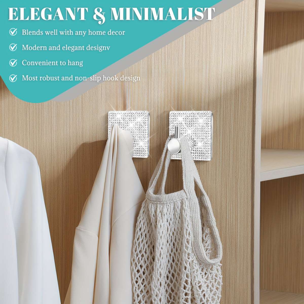Hook Upquantity 2 Pack Studded Style