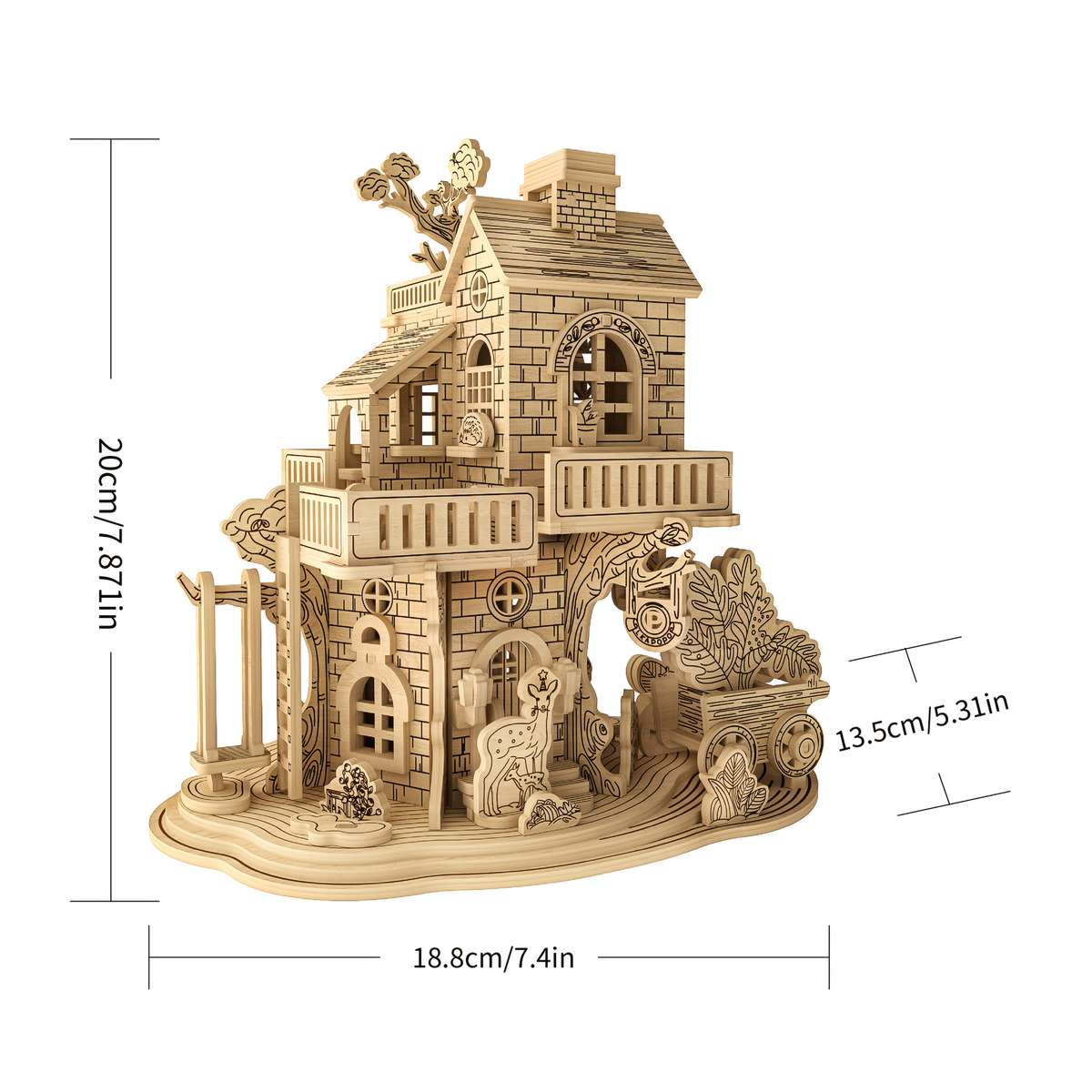 3D Model Desktop Ornaments Model Treehouse1