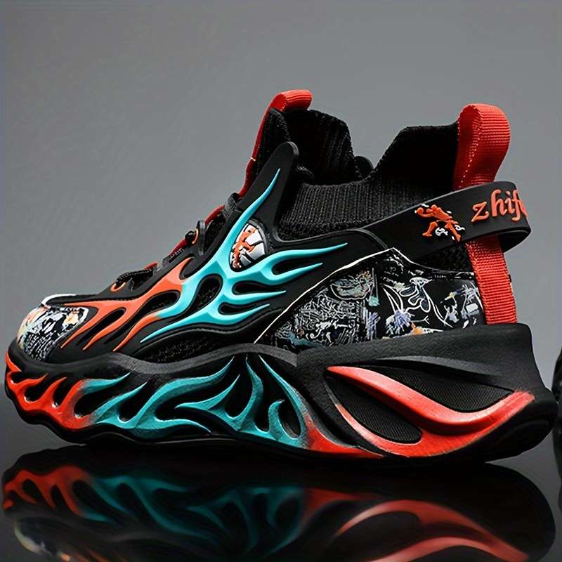 Sneakers Black Orange Size Uk 7