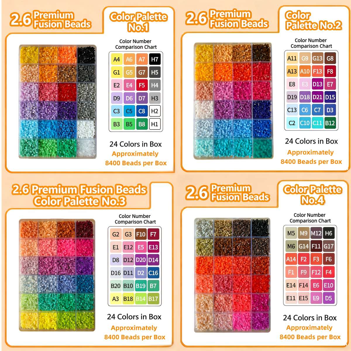 Perler Bead Set 2.6Mm No.1234 Sl