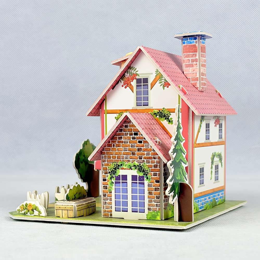 3D House Puzzle Model Model Urx108 Sizel