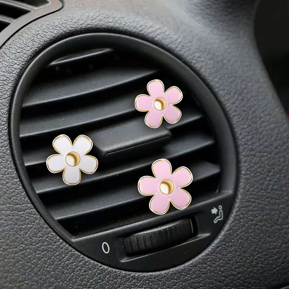 Car Interior Decor Items 3 Pieces White
