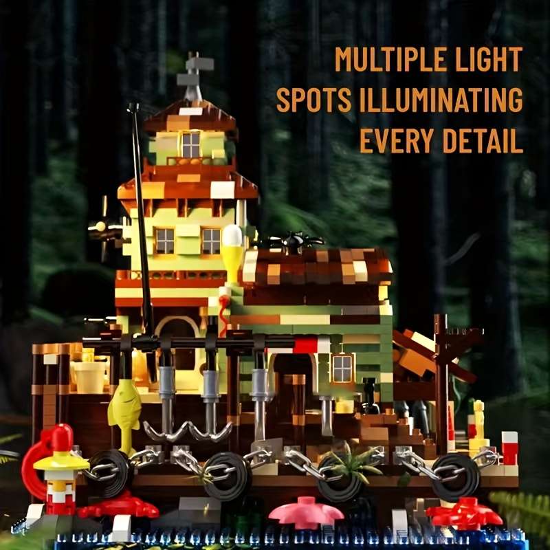 Building Toy Architectural Model Toy Set Style 2560Pcs Nautical Fishing House P3117