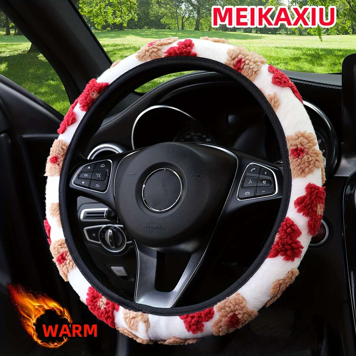 Car Steering Wheel Cover Blue