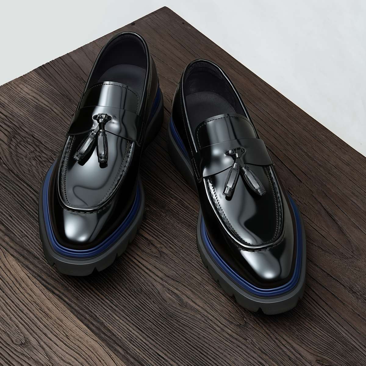 Mens Leather Shoes Color Black Sizeuk 10