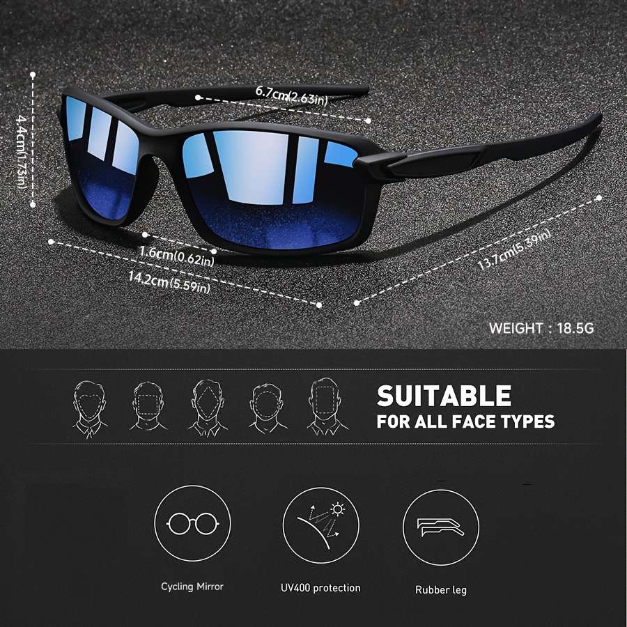 Cycling Glasses Color 2Pcs Redmirror Black