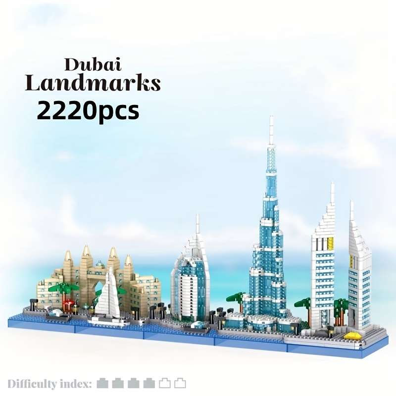 Building Toy Architectural Model Toy Set Quantity 2220Pcs