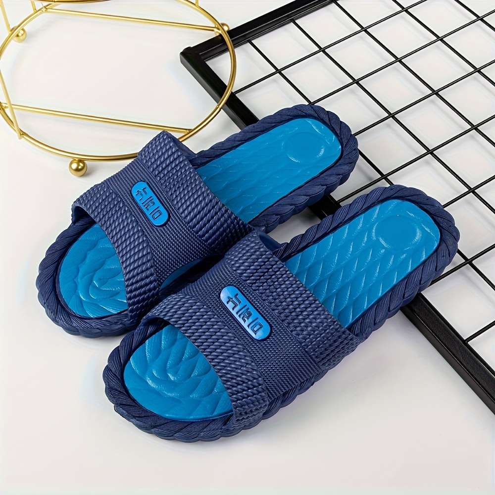 Men Slippers Summer Style Light Grey Size Uk 7