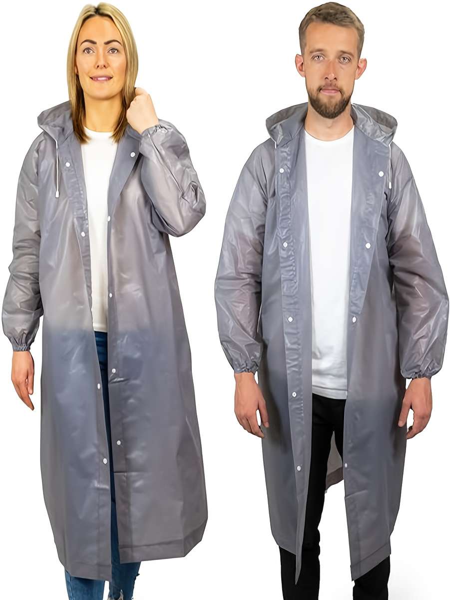 Raincoat Grey Size Asian Onesize