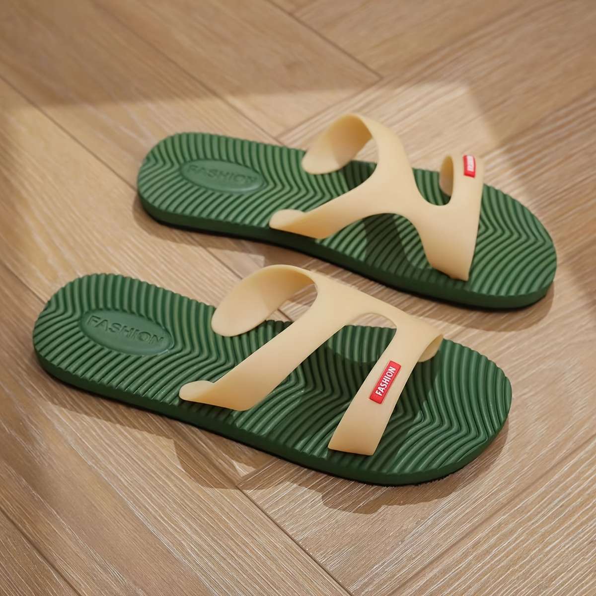Men Slippers Summer Style Red Size Uk 7