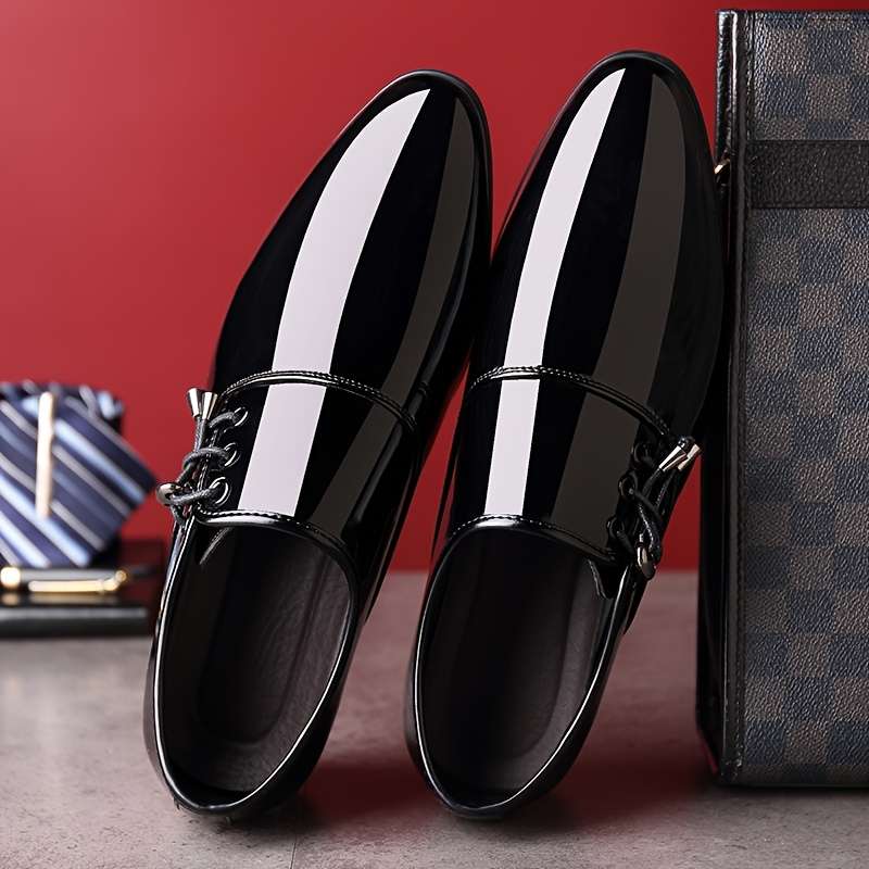 Mens Leather Shoes Color Black Sizeuk 8