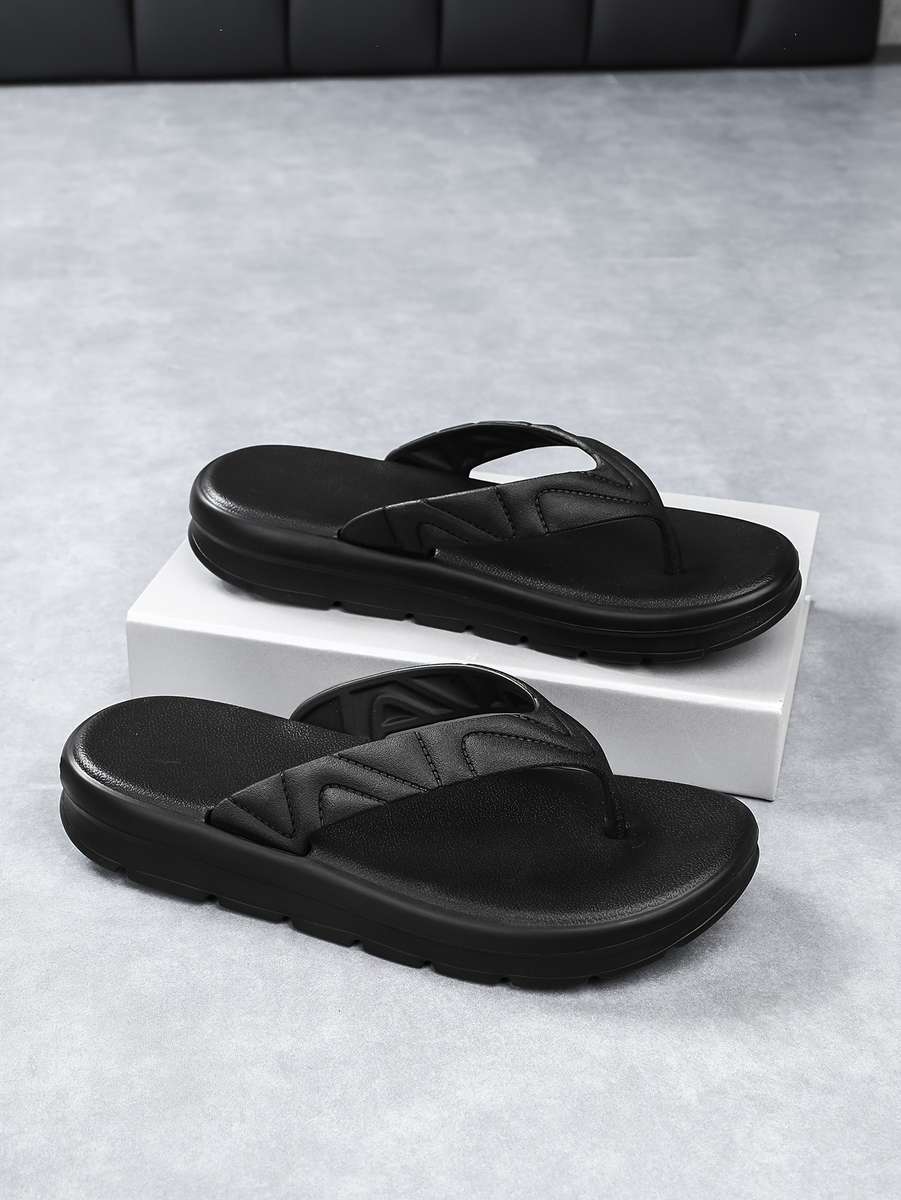 Ladies Summer Flip Flops Black Uk 6.5 Big Kid