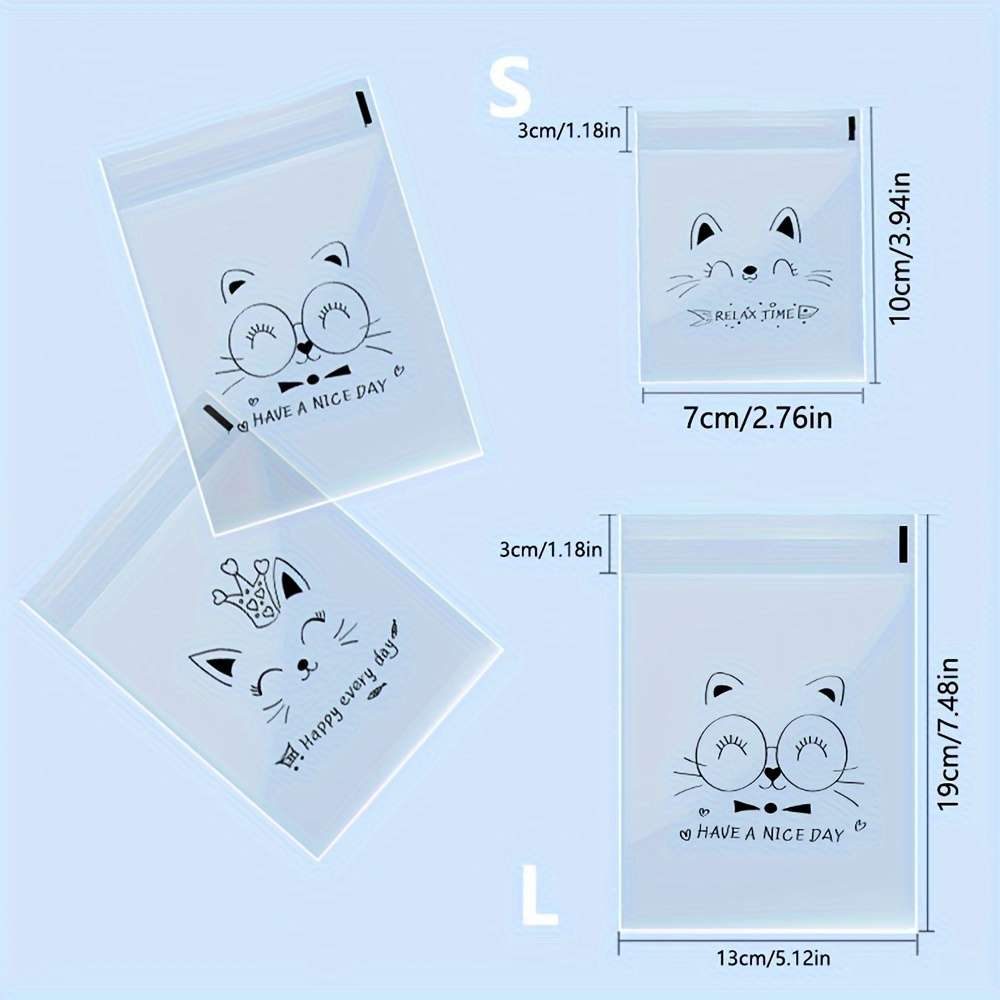 Food Storage Bags Size Large Cat Threeinone Selfadhesive Bag 14Cm*100