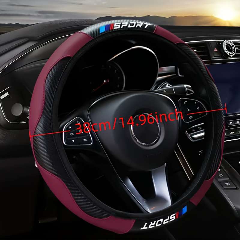 Car Steering Wheel Cover Black