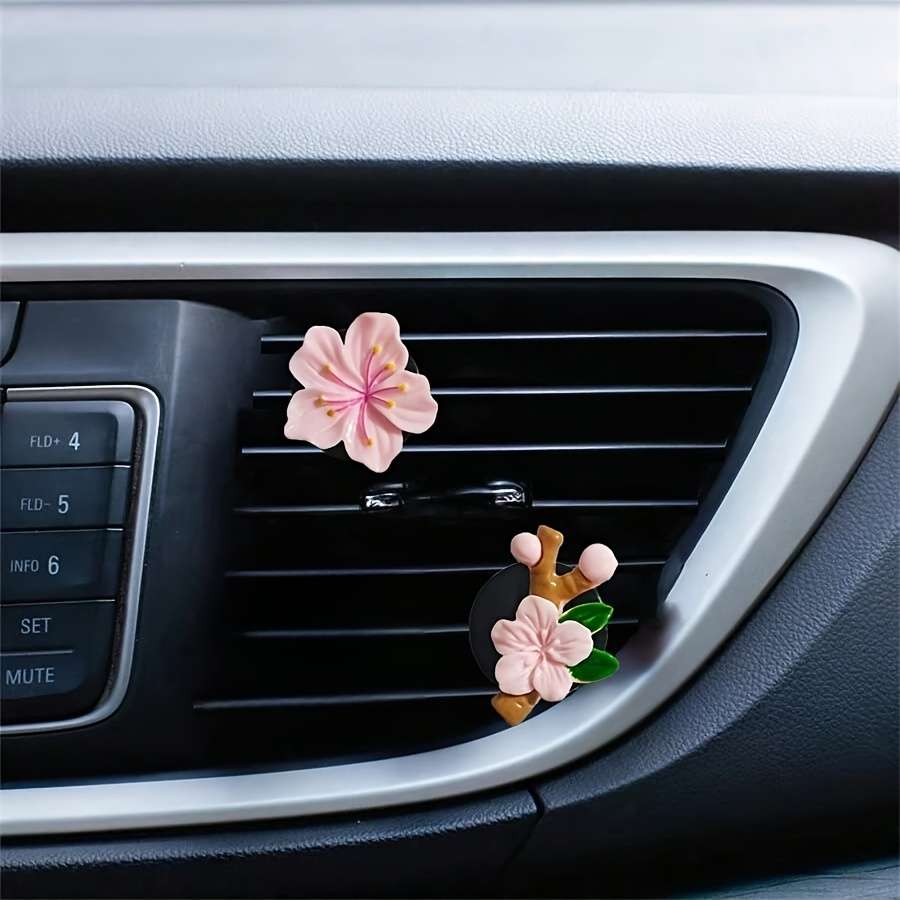 Car Interior Decor Items 2 Pink Items Flower  Add  Twig