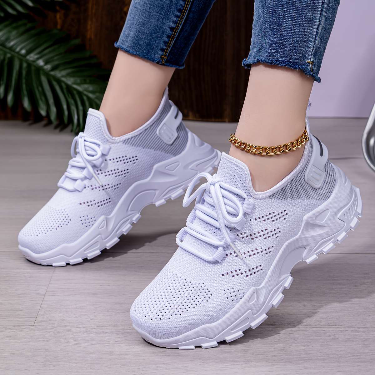 Women S Sneakers Color White Pink Sizeuk 5