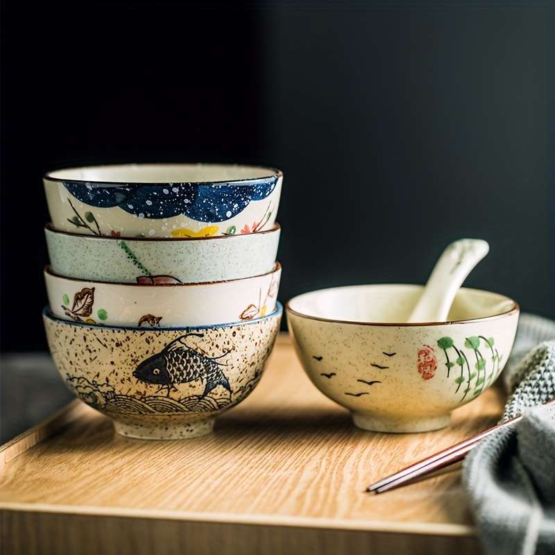 Bowl Style 5Pcs Japanese Rice Bowls