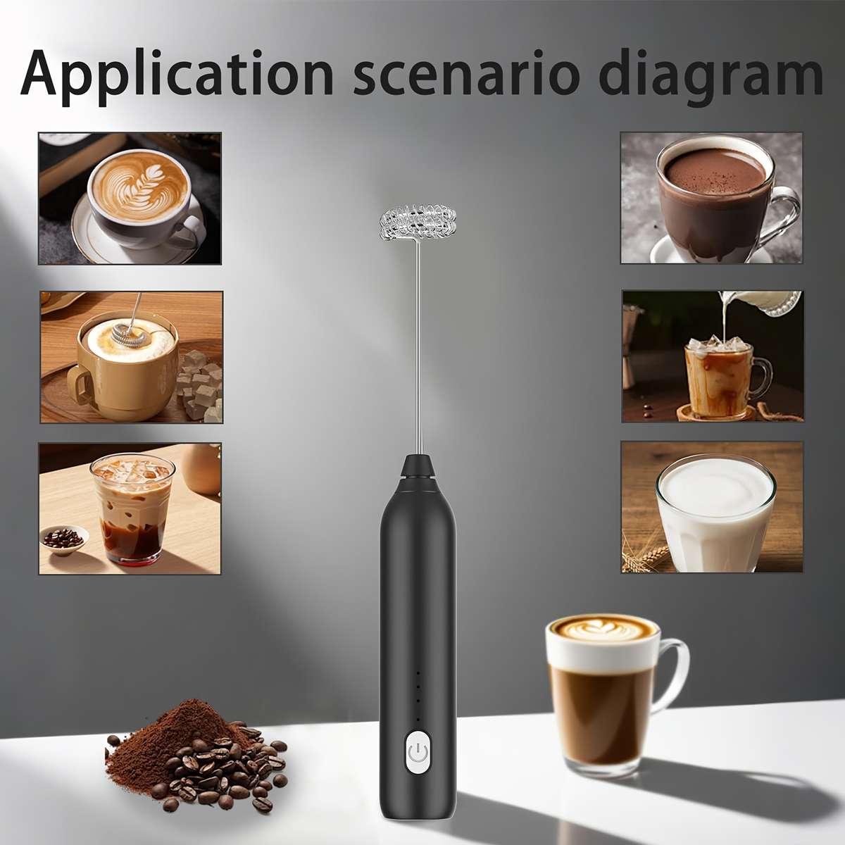 Egg Beater Color Black Quantity 1*Stirrer
