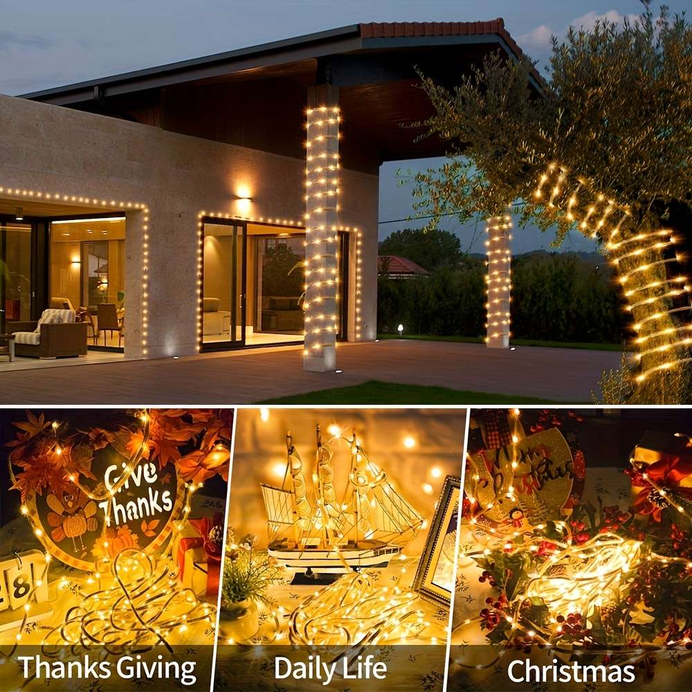 Christmas Lights 2 Pcs   16.4Ft 5M 100Leds