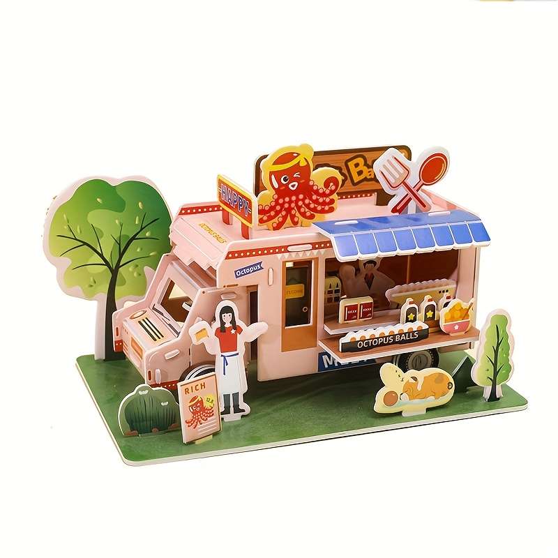 Building Toy Architectural Model Toy Set Style Christmas Dessert Shop