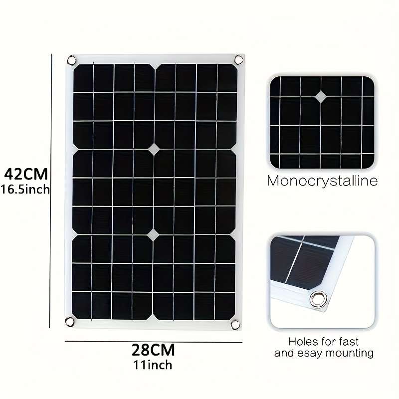Solar Panel Style With 100A Controller Quantity 2Pcs