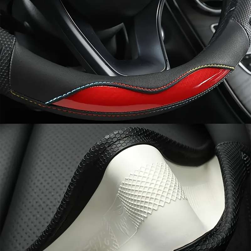 Car Steering Wheel Cover Coffee Color