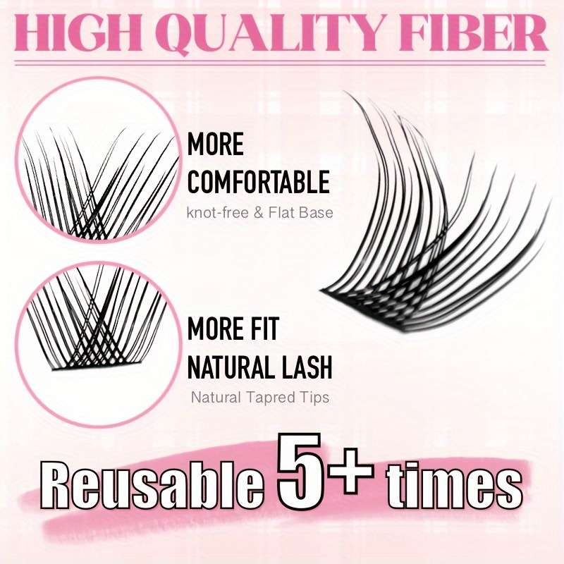 Natural Colored Lash Extensions Model D304050 Colour Lashes