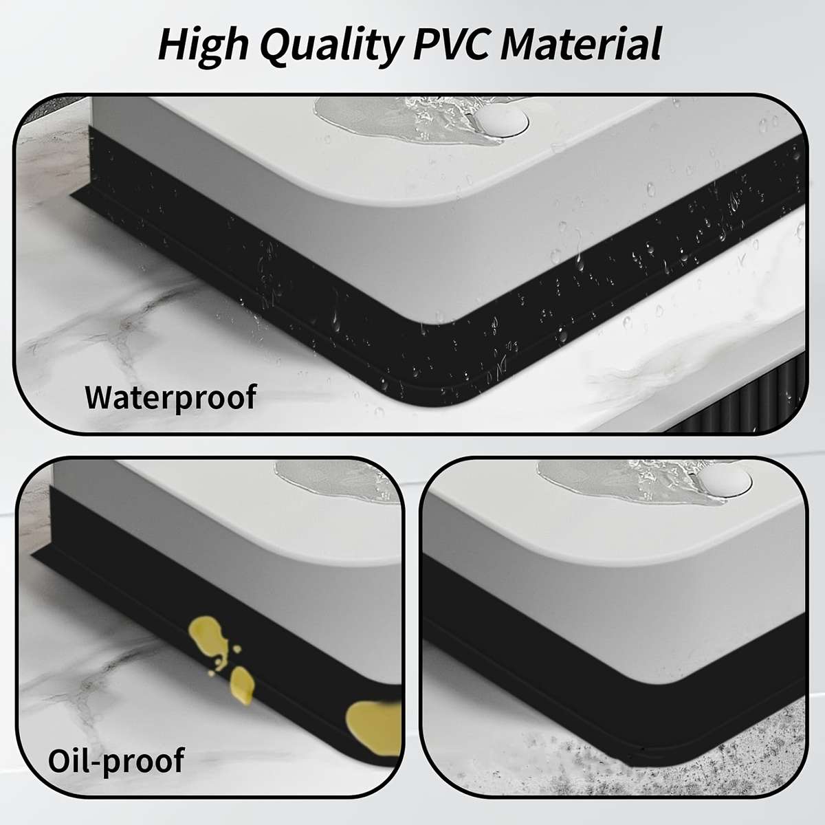 Skirting Board 6 Meters Long 50*20Mm White Pvc Selfadhesive Soft Kick Line 1 Yellow Scraper